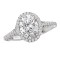 Halo Semi-Mount Diamond Ring