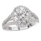 Halo Semi-Mount Diamond Ring