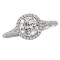 Halo Semi-Mount Diamond Ring