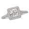 Halo Semi-Mount Diamond Ring