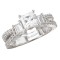 Peg Head Semi-Mount Diamond Ring