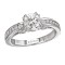 Peg Head Semi-Mount Diamond Ring