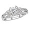 3-Stone Semi-Mount Diamond Ring