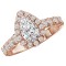 Halo Semi-Mount Diamond Ring