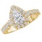 Halo Semi-Mount Diamond Ring