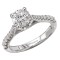 Peg Head Semi-Mount Diamond Ring