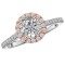 Two Tone Semi-Mount Diamond Ring