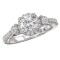 Halo Semi-Mount Diamond Ring