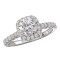 Halo Semi-Mount Diamond Ring