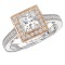 Two Tone Semi-Mount Diamond Ring