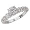 Peg Head Semi-Mount Diamond Ring