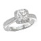 Halo Semi-Mount Diamond Ring