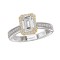 Two Tone Semi-Mount Diamond Ring