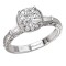 Halo Semi-Mount Diamond Ring