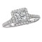 Halo Semi-Mount Diamond Ring