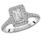 Halo Semi-Mount Diamond Ring