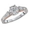 Two Tone Semi-Mount Diamond Ring