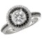 Halo Semi-Mount Diamond Ring