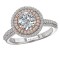 Two Tone Semi-Mount Diamond Ring