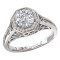 Vintage Semi-Mount Diamond Ring