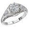 Vintage Semi-Mount Diamond Ring