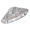 Two Tone Semi-Mount Diamond Ring