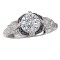 Sapphire and Diamond Semi-Mount Ring
