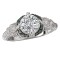 Tsavorite and Diamond Semi-Mount Ring