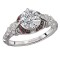 Ruby and Diamond Semi-Mount Ring