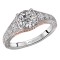 Two Tone Semi-Mount Diamond Ring