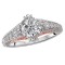 Two Tone Semi-Mount Diamond Ring