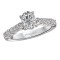 Peg Head Semi-Mount Diamond Ring