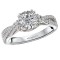 Split Shank Semi-Mount Diamond Ring
