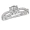 Peg Head Semi-Mount Diamond Ring