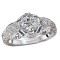 Sapphire and Diamond Semi-Mount Ring