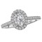 Halo Semi-Mount Diamond Ring