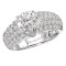 Peg Head Semi-Mount Diamond Ring