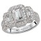 Halo Semi-Mount Diamond Ring