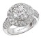 Halo Semi-Mount Diamond Ring