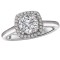 Halo Semi-Mount Diamond Ring