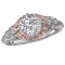 Two Tone Semi-Mount Diamond Ring