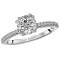 Peg Head Semi-Mount Diamond Ring