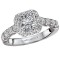 Halo Semi-Mount Diamond Ring