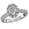 Halo Semi-Mount Diamond Ring