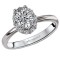 Halo Semi-Mount Diamond Ring