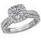 Halo Semi-Mount Diamond Ring
