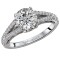Split Shank Semi-Mount Diamond Ring