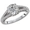Split Shank Semi-Mount Diamond Ring