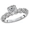 Peg Head Semi-Mount Diamond Ring
