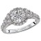 Halo Semi-Mount Diamond Ring